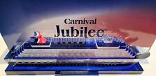 Carnival JUBILEE Inaugural Limited Edition Crystal 3D Glass Cruise Ship Model #2 picture