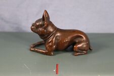 vintage jennings brothers jb metal french bulldog dog bronze... picture
