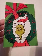 Holiday Greeting Card Vintage Christmas Dr. Seuss The Grinch Awfully Merry  picture