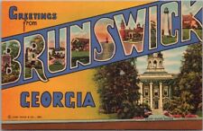 BRUNSWICK Georgia Large Letter Postcard 
