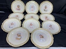 Set of 11 ~  19th Century Paris LE ROSEY, XI RUE DE LA PAIX Porcelain Plates picture