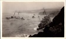 Vtg Found B&W Photo 1923 Honda Point Disaster US Navy USS Nicholas California picture