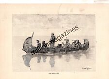 1892 Harper's  April - The Missionary and the Chippewa - Frederic Remington picture