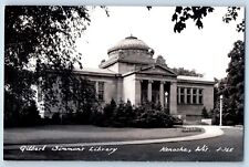 Kenosha Wisconsin WI Postcard RPPC Photo Gilbert Simmon's Library c1940's picture