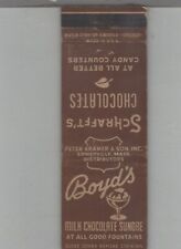 Matchbook Cover Boyd's Milk Chocolate Sundae Somerville, MA picture