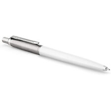 Parker Jotter Ballpoint Pen, Original White with Chrome Trim, Medium Point Black picture