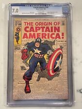 Captain America #109 CGC 7.0 OW Origin of Captain America CGC Old Label picture