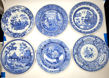Set of 6 Assorted The Spode Blue Room Collection Dinner Plates 10 1/4