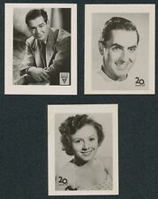 (3) 1950-51 LANGA RAMSERIEN CARDS: TYRONE POWER 290, BETTY LYNN 522, RYAN 218 e picture
