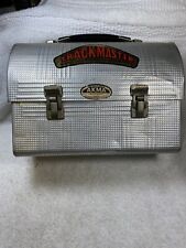 Vintage Kellogg Iowa Midwest Metal Lunch Box Trackmaster Near Mint Unused 1960s picture