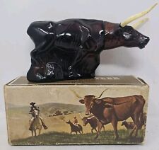Vintage 1975 Longhorn Steer Wild Country After Shave Cologne Avon 5oz NOS Full picture
