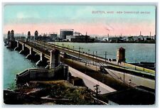 1910 New Cambridge Bridge Exterior Factory Boston Massachusetts Vintage Postcard picture