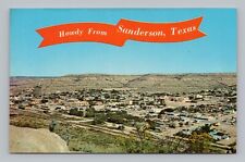 Postcard Howdy from Sanderson Texas picture