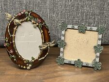 Vintage Small Enameled Picture Frames picture