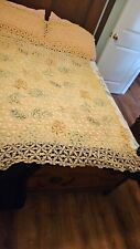 ANTIQUE? Hand Crochet Rectangular Tablecloth  50 X 75 