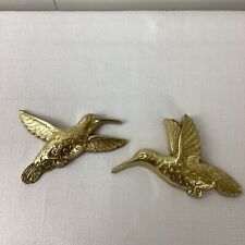 Vintage Homco Hummingbird Wall Plaques Decor 7669 1985 USA picture