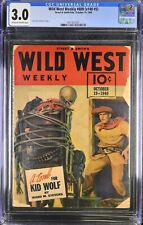 Wild West Weekly (October, 1940)  CGC 3.0 Classic Skeleton Cover Pulp picture