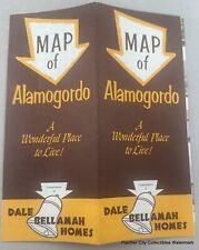 Vintage c1960s Map of Alamogordo New Mexico Dale Bellamah Homes Issue picture