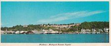 Postcard MI Mackinac Michigan Shoreline View 8