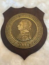 HEAVY BRASS OR BRONZE PLAQUE OF LAFAYETTE COLLEGE SEAL picture