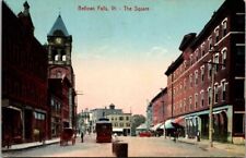 Postcard The Square Bellows Falls Windham County Vermont picture