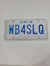 Vintage Ohio Original Historical Vehicle License Plate 1980s Blue A591 picture