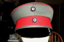 WW1 Prussian Officers Visor Hat, Prince Willy Style copy Grey and Red size 58.3 picture