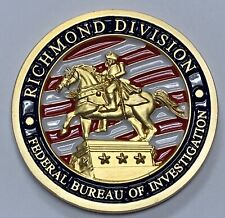 FBI Federal Bureau Of Investigation Richmond Division Challenge Coin picture
