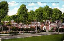 Postcard Margaret Snell Hall Girls Dormitory Oregon State College Corvallis... picture