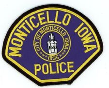 IOWA IA MONTICELLO POLICE NICE SHOULDER PATCH SHERIFF picture