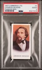 CHARLES DICKENS 1927 Carreras Famous Men #4 PSA 2 GOOD picture