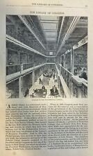 1872 Library of Congress at Washington D C illustrated picture