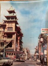 Vintage 3D, Grant Ave. , Chinatown San Francisco 4x5.75” Postcard 1960s ASAHI picture