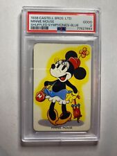 RARE 1938 CASTELL BROS. LTD. MINNIE MOUSE SHUFFLED SYMPHONIES-BLUE PSA 2 GOOD picture