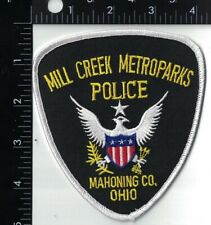 Mill Creek Metroparks Police Mahoning CO. Patch Ohio OH  picture