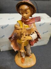 FONTANINI NATIVITY JARETH FLUTE PLAYER  LARGE FIGURINE  12  INCHES TALL #52901 picture