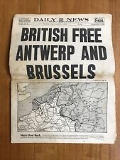 September 5, 1944 ￼New York Daily News World War II ￼￼ British Antwerp Brussels picture