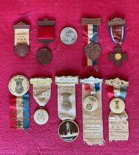 GRAND ARMY REPUBLIC G.A.R. ENCAMPMENT & CONVENTION MEDALS - PINS & RIBBONS - picture