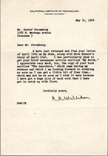 ROBERT A. MILLIKAN - TYPED LETTER SIGNED 05/14/1948 picture