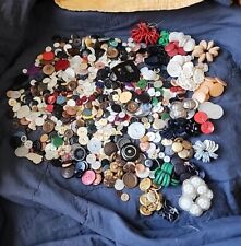 Nice Lot Antique Vintage Unique Buttons Mixed  Collectibles Some Military 3+ Lbs picture