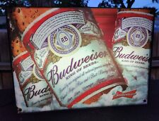 BUDWEISER ANHEUSER BUSCH LIGHTED BEER STORE ADVERTISING SIGN TESTED CLEAN WORKS picture