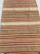 Antique Navajo Handwoven Native American Indian Rug Wool Blanket Carpet 155x77cm picture