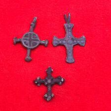 Antique Bronze Fragments of Crosses Pendant Viking Age 12-14 century Ancient picture