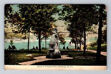 Wheeling WV-West Virginia, Scene in Riverside Park, Antique Vintage Postcard picture