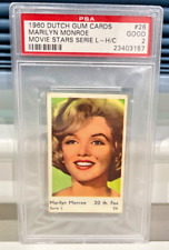 1960 Dutch Gum Marilyn Monroe PSA 2 Good Vintage Collectible Card picture