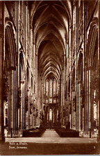 Cologne Interior Cathedral Lower Rhine Germany Trinks-Bildkarte Postcard RPPC picture