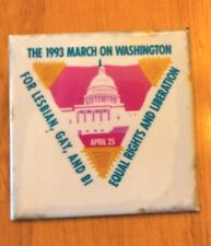 Vintage Pin The 1993 March on Washington,April 25, 1993            LGBT2+ Rights picture