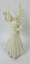 Vintage 1987 Nona’s Pottery 14” Porcelain Angel Tree Topper/Candle Holder picture