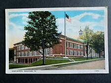 Postcard Bradford PA - c1920s High School picture