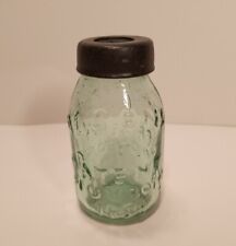 Mini Mason Jar Oil Lamp Mason's Patent 1858 2.5 Inches picture